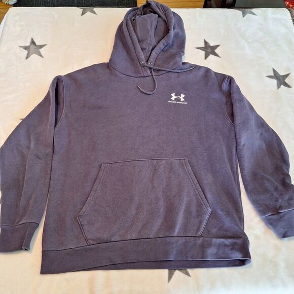 Under‎ Armour UA Women's Dusty Blue Hoodie Sweatshirt Size Small Preowned - Picture 1 of 8